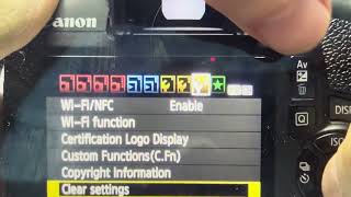 Hard Reset a Canon EOS Rebel Camera