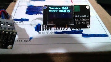 BMP180 + Graphic OLED Via I2C on Arduino