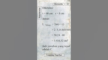 Menghitung Luas Permukaan Tabung#shorts #tabung #luastabung #tinggi #luas