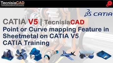 Point or Curve mapping Feature in Sheetmetal on CATIA V5 | CATIA Training | TecnisiaCAD