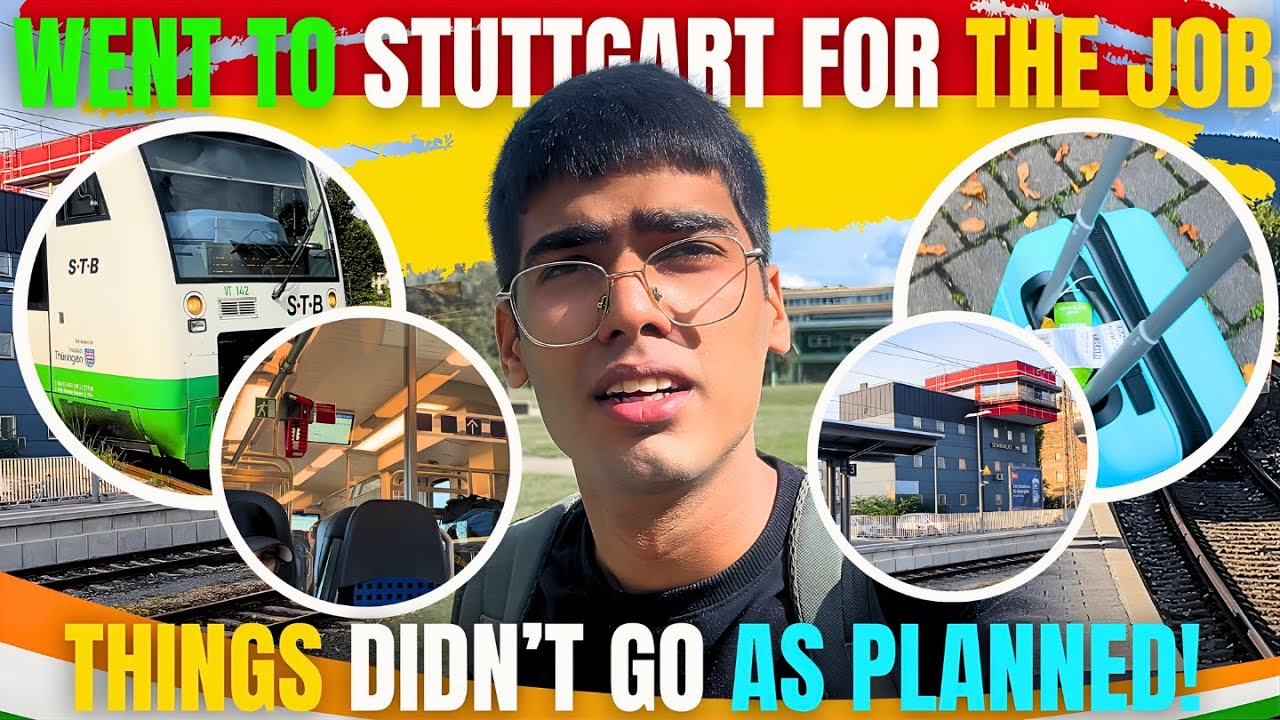 🚆💼🇩🇪 Went to Stuttgart for a Job… Things Didn’t Go as Planned 😔 | Life in Germany | MoshVlogs