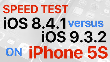 iPhone 5S : iOS 8.4.1 vs iOS 9.3.2 Final Release Build 13F69