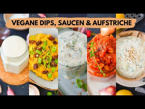 Vegane Dips & Saucen zum Grillen » Chutney, Remoulade, Tzatziki, BBQ-Sauce & Hummus│Food Friday #107