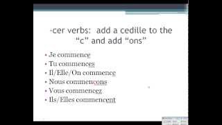 ger and cer verbs