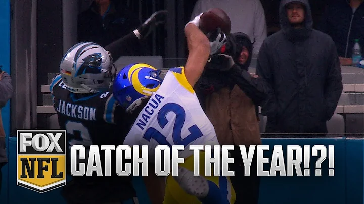 Rams' Puka Nacua hauls in RIDICULOUS one-handed catch vs. Panthers 🤯 Catch of the year?