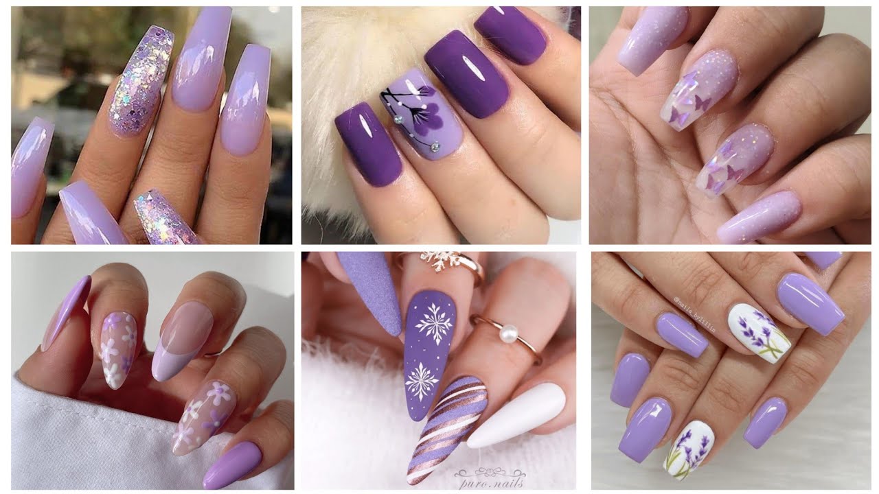 19 Cute Lavender Nail Design Ideas - Beautiful Dawn Designs | Manicura de  uñas, Manicura, Uñas bonitas y faciles