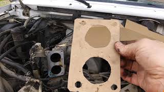 IN GOD - How to make your own Throttle Body GASKET in 1992 Ford F-150 351 engine early 90's Wealth
