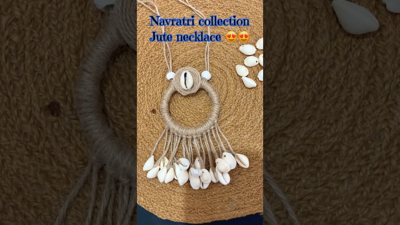 Jute jewellery making | handmade jewellery | navratri jewellery #youtubeshorts #song #music #love