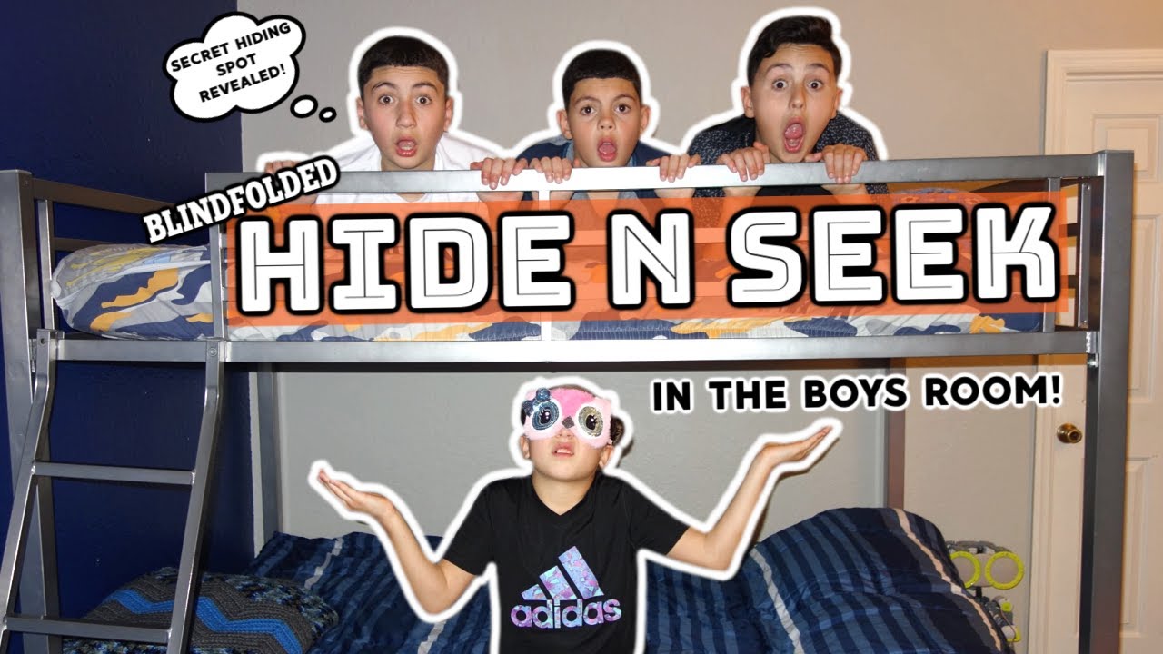 BLiNDFOLDED HiDE N SEEK in the BOYS ROOM! Secret spot revealed!| RaD KiDs TV radar cezaları 2019
