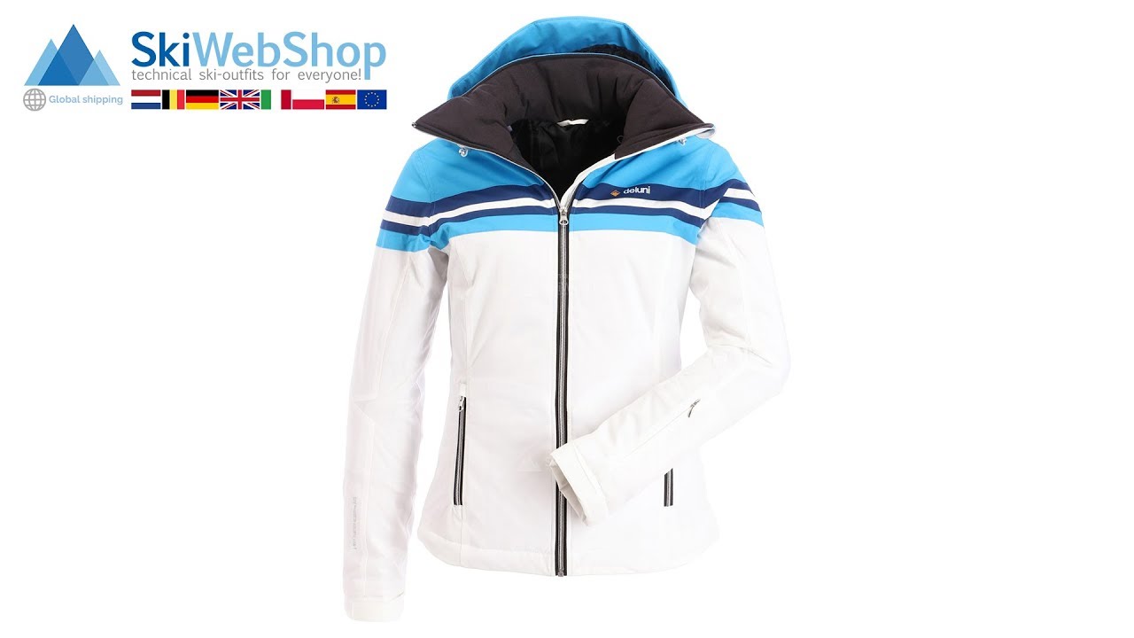 Deluni | Ski jacket women blue and 