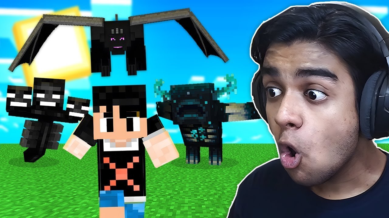 Beating Every Minecraft Boss in ONE VIDEO!