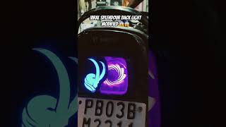 Splendor back light  modified visit plz 😱😱#viralreel #splendormodified #reel #subscribemychannel