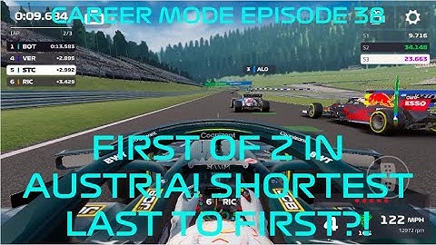 F1 Mobile Racing Career Mode Episode 38: FIRST OF 2 IN AUSTRIA! SHORTEST LAST TO FIRST?!