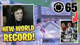 PeterBot *BREAKS* KILL RECORD in Triple Threat Cup! (65 Kills!)