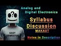 Analog & Digital Electronics Syllabus | MAKAUT | Complete Playlist Overview