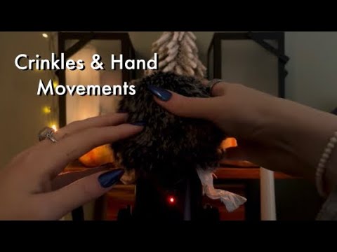 ASMR Fluffy Mic Crinkles & Hand Movements 🫶🏻