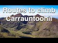 Routes to climb Carrauntoohil
