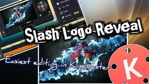 Slash Logo Reveal - Easiest Tutorial in Kinemaster | How to make slash logo reveal intro? | TE Edits