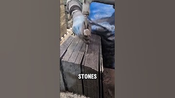 Slice the rocks using chisel and hammer