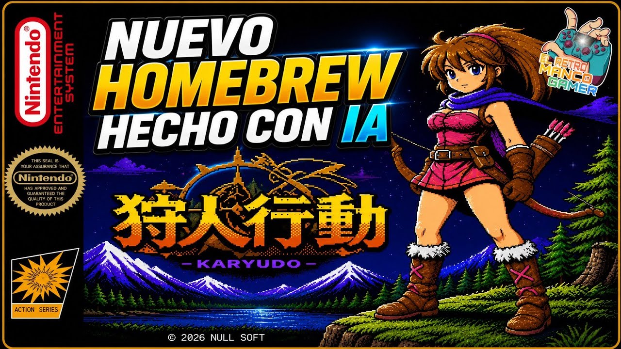 KARYUDO - NUEVO HOMEBREW PARA NES (FamilyGame) Desarrollado con IA🏹