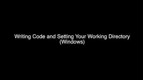 Writing Code and Setting Working Directory in R (Windows) #datascience #rprogramming