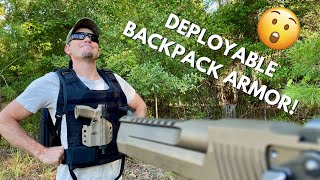 Backpack Transforms into an Armored Plate Carrier!