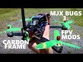 MJX BUGS 3 250g Carbon Fiber FPV Race Drone Frame Swap and Mods DIY Custom Drone Review