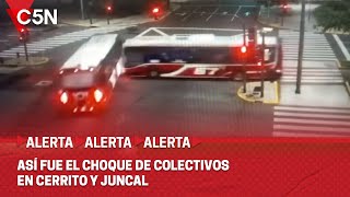 Así Fue El Choque Entre Los Dos Colectivos En Cerrito Y Juncal