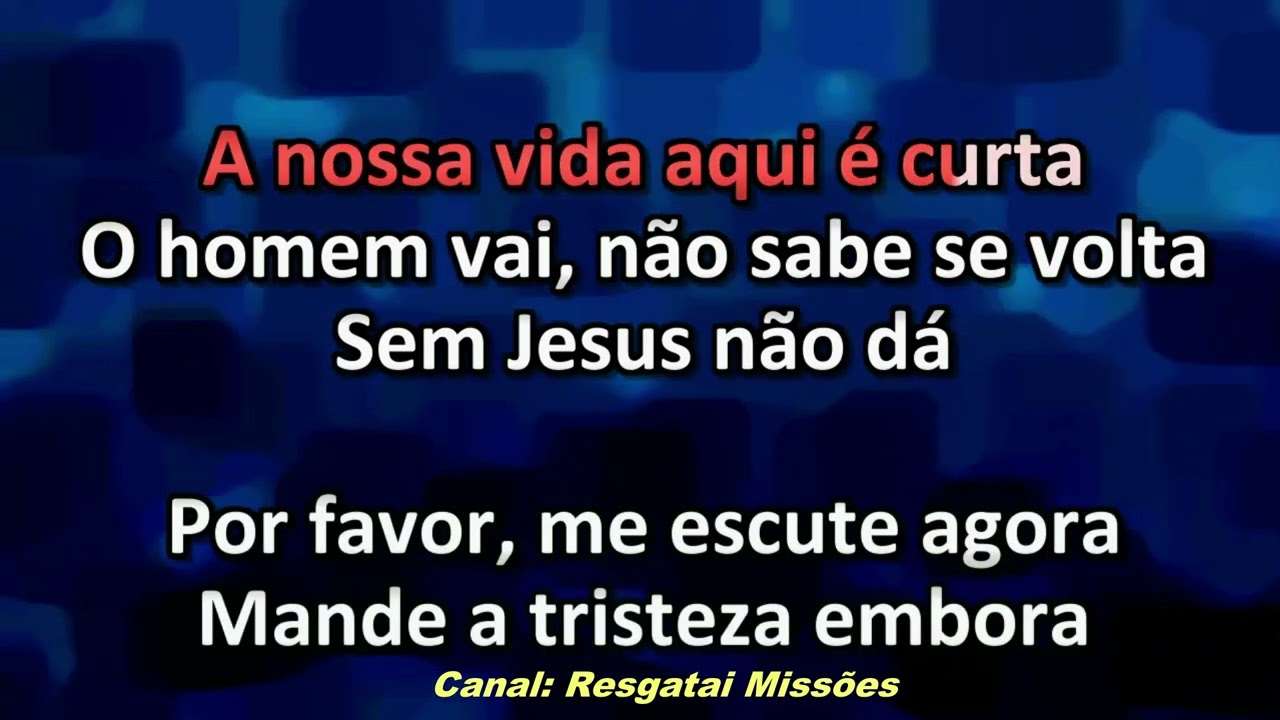 Noemi Nonato - Sem Jesus Não Dá - Playback - Karaokê