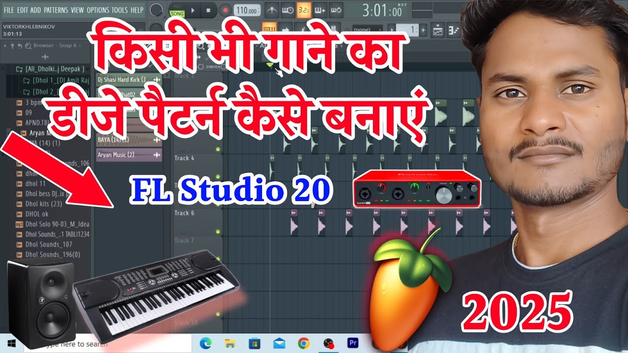 Fl Studio 20 किसी भी गाने का डीजे fl Studio mein Electro pattern kaise ...