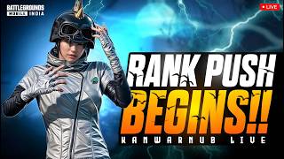 AJJ HOGA CONQUEROR 😎 || RANKPUSH DAY 4 || KANWARNUB #live #bgmi #rankpush