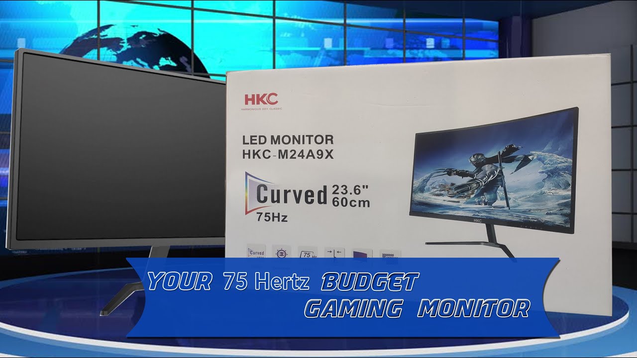 HKC 24 inch 75hz budget monitor - YouTube