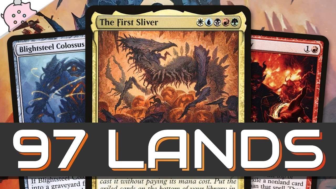97 Land Commander Deck | No Joke | Blightsteel Colossus | Commander | Magic  the Gathering - YouTube