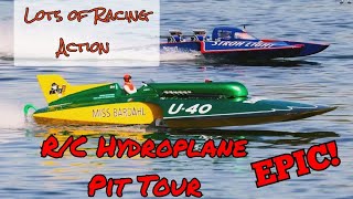 R/C Hydroplanes Atomic Cup Pit Tour 2024  Real Racing Action!