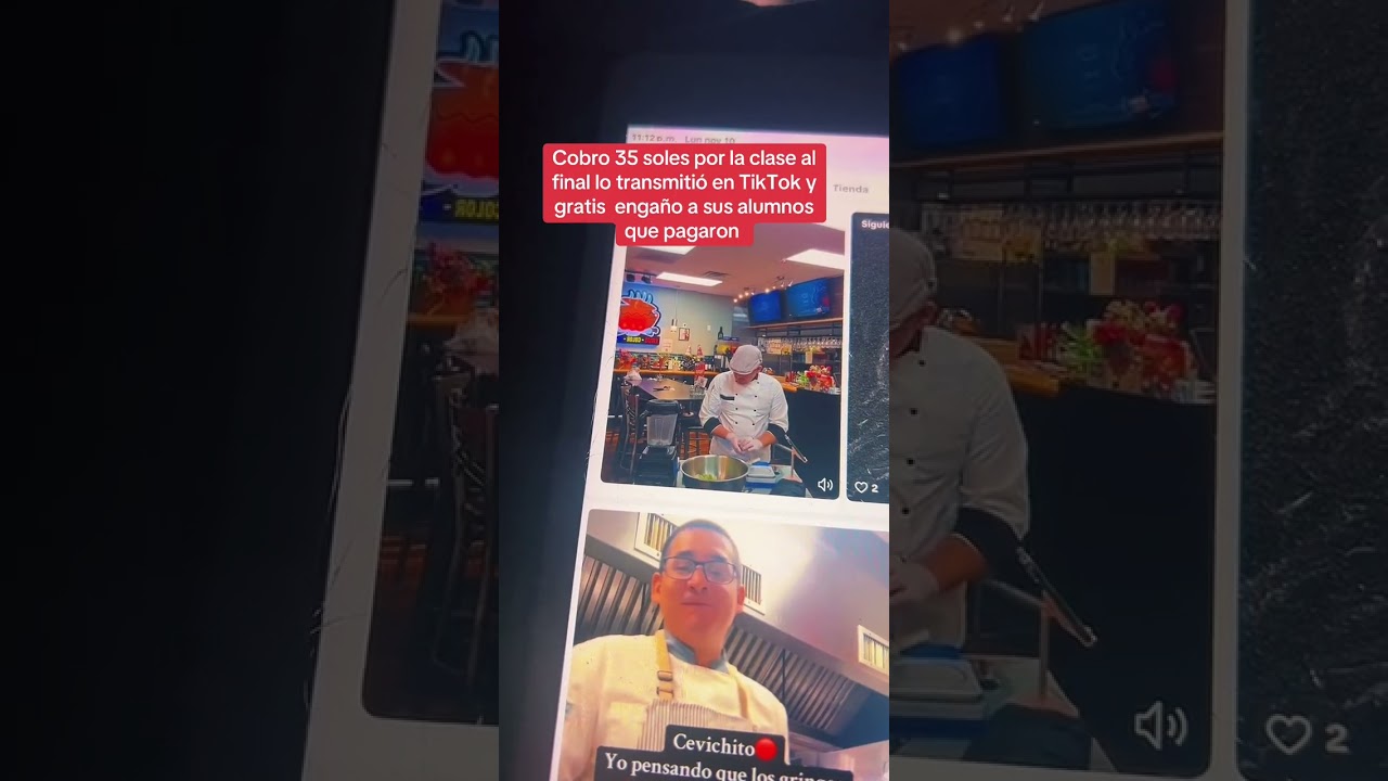 Como estafa este seudo profesor de comida peruana 