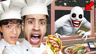 We went back to the shawarma restaurant… but the ghosts were even more dangerous!! 😱🧟‍♂️ (with Sa... screenshot 5