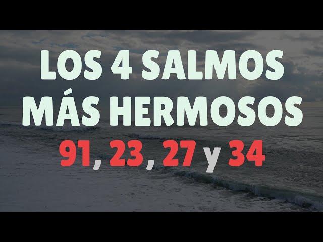 Los 4 SALMOS MÁS HERMOSOS de La Biblia 91, 23, 27 y 34 class=
