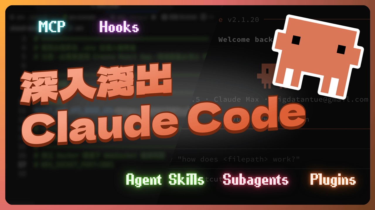 【深入淺出 Claude Code】運作原理、MCP、Agent Skills、Hooks、Subagents、Plugins 一次搞懂 ...