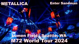 METALLICA - Enter Sandman | M72 World Tour 2024 | Lumen Field - Seattle, WA | Remastered | 4K