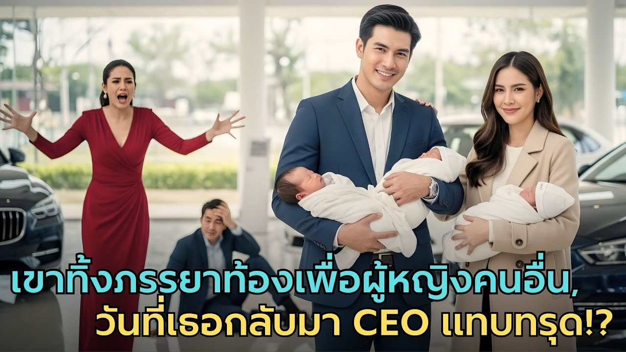 ทิ้งภรรยาท้องตามนางแบบ — วันที่เธอกลับมาพร้อมลูกสามคน CEO ถึงกับยืนไม่อยู่! |ตามนางแบบ