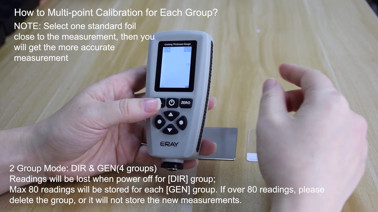 How to Operate ERAY Coating Paint Thickness Gauge Gray YouTube