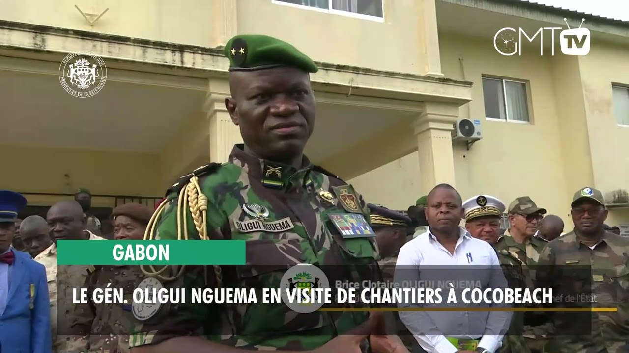 [#Reportage] Gabon : le Gén. Oligui Nguema en visite de chantiers à Cocobeach