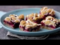 Mixed berry crumble cookie bars