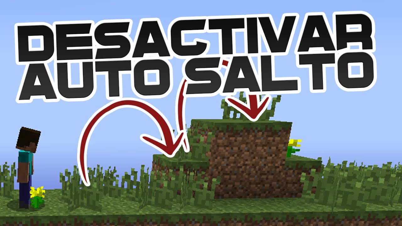 CÓMO QUITAR AUTO-SALTO EN MINECRAFT 1.10 (Tutorial Minecraft) pikachu pokemon