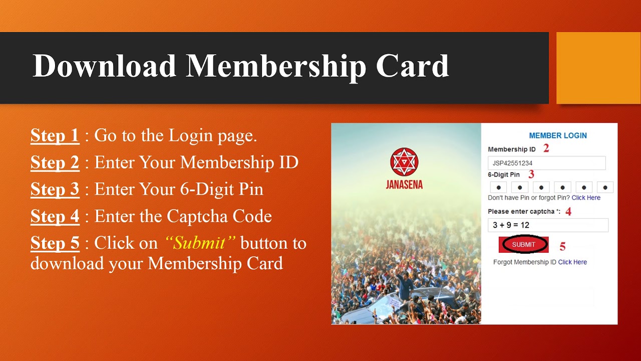 janasenaparty.org How to Register Membership Online : Jana Sena Party  Andhra Pradesh | www.electionin.in