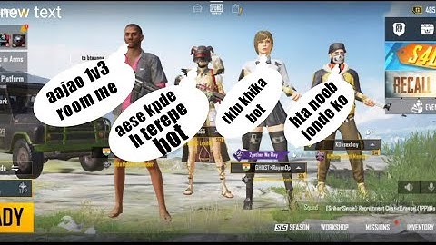 random squad call me noob  & I challenged for 1v3 room