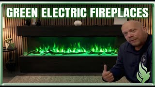 Green Electric Fireplaces For St Patricks Day