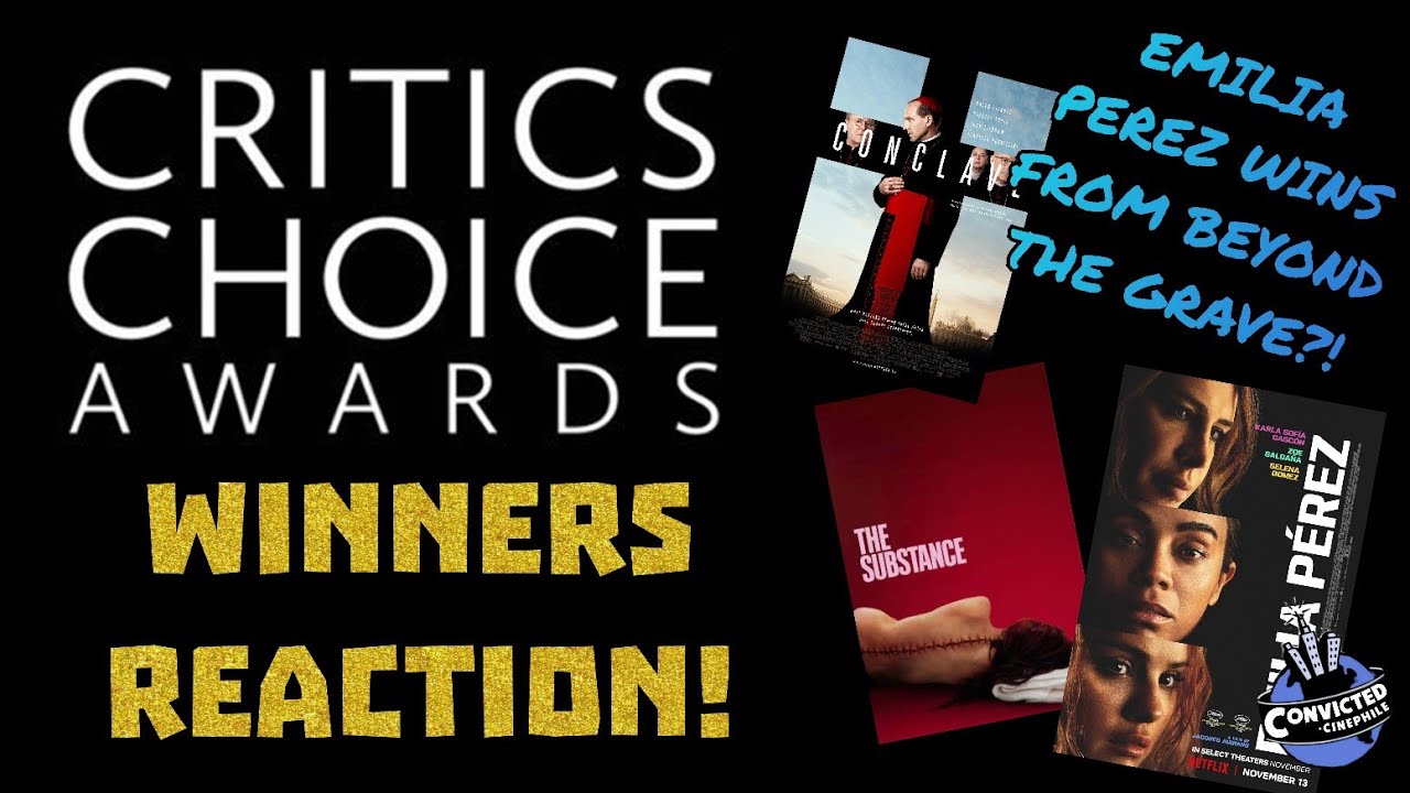 CRITICS CHOICE WINNERS REACTION - EMILIA PEREZ WINS FROM BEYOND THE GRAVE!!!