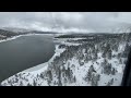 Snowfall - Aerial Raw Footage of Mountain Roads and Highways