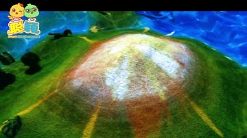 Interactive projection of sand pool